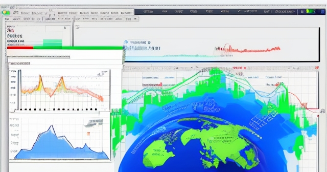 美國與台灣國旗交織,背後是股價圖表