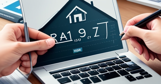 一台計算機上有百分比符號的插圖