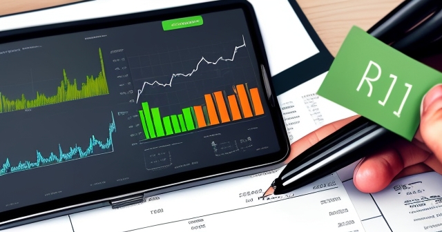 一個多樣化的投資組合,包含房地產和股票的插圖