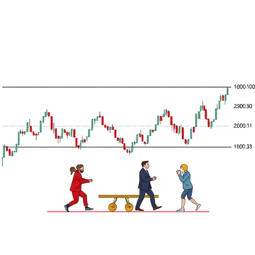 股市走勢圖顯示橫盤整理階段