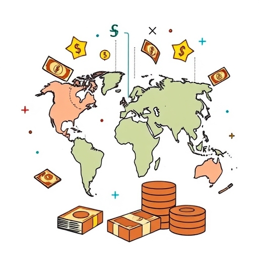 市場趨勢與經濟的概念藝術