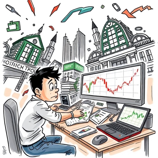 一幅插圖,展示情緒決策如何影響交易結果。