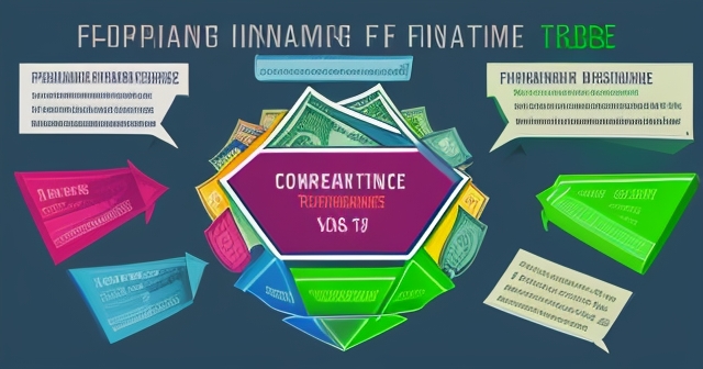 展示經濟趨勢與風險的吸引人圖形,強調金融狀況的變化