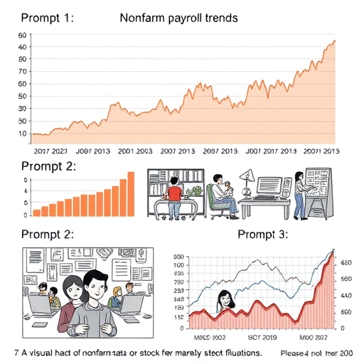 視覺化的非農數據對股市波動的影響報告。