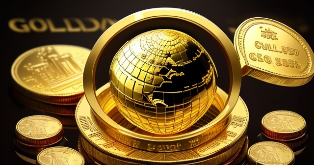 堆疊著金條的畫面