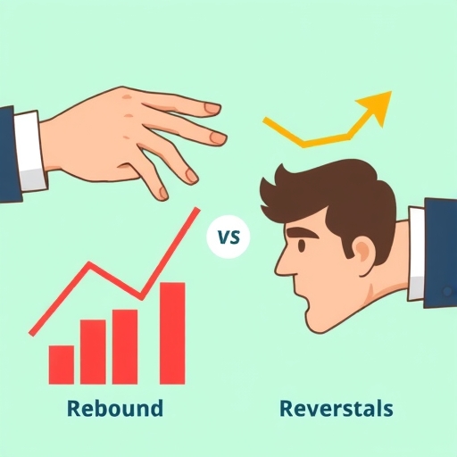 股票市場反彈的視覺化插圖