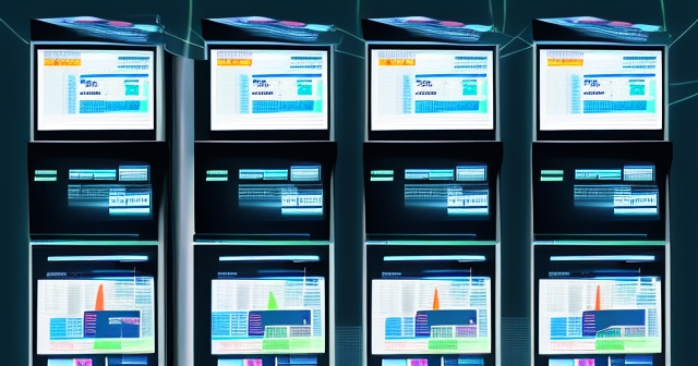 展示金融中速度與效率的可視化圖像