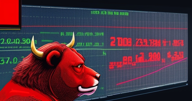 一位投資者正在分析紅籌股的股市圖表