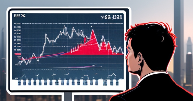 顯示股市趨勢的數字顯示器
