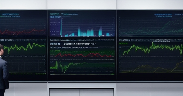 投資者在看著下跌的股價，臉色憂愁