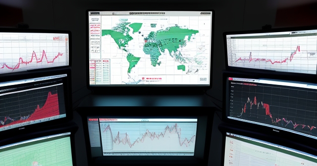 顯示外匯交易平台操作畫面。