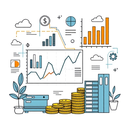 財務分析概念藝術