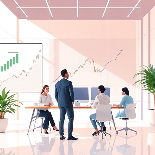 交易圖表與箭頭