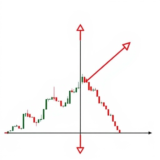 股市價格反轉時的支撐位與壓力位示意圖