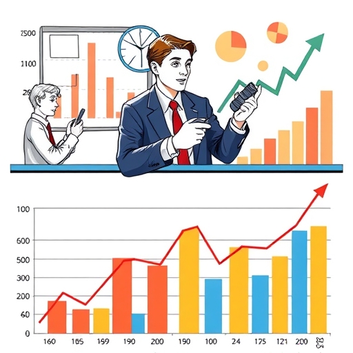 投資者正在分析市場趨勢