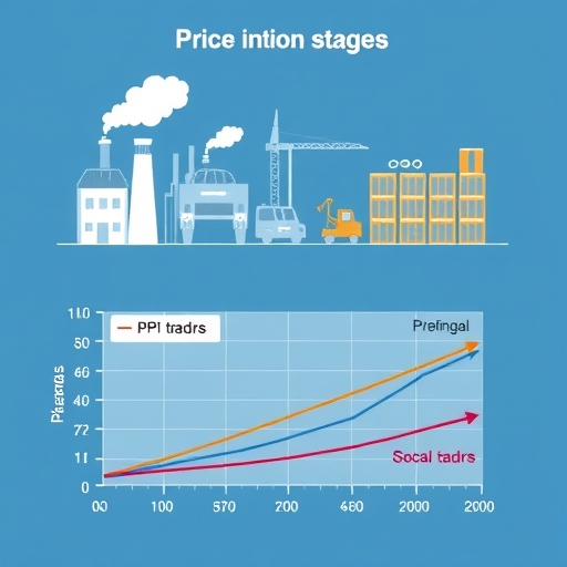 顯示 PPI 趨勢的圖表與通膨指標