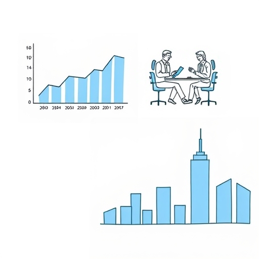 投資者正在分析市場數據