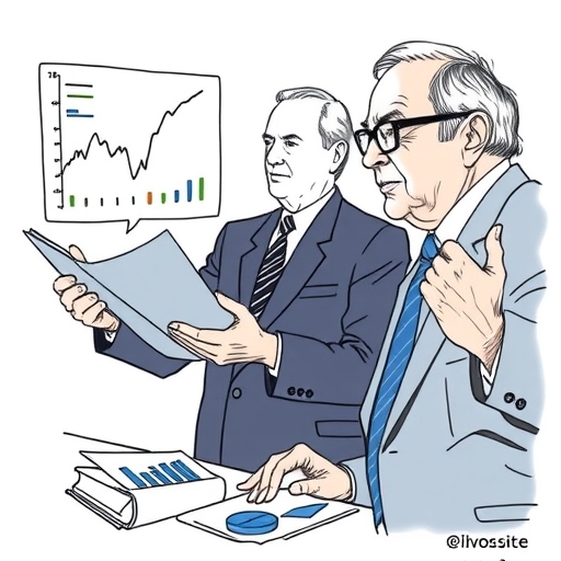 華倫·巴菲特正在討論投資策略。