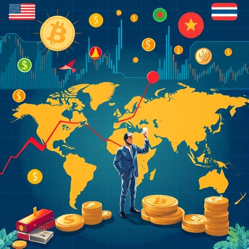 外匯市場的全球通貨插圖