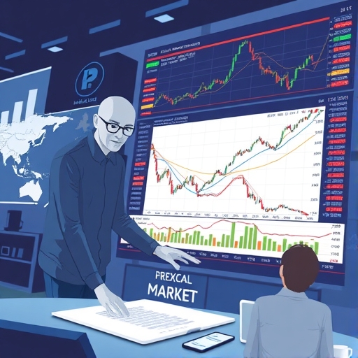 交易者觀察貨幣趨勢