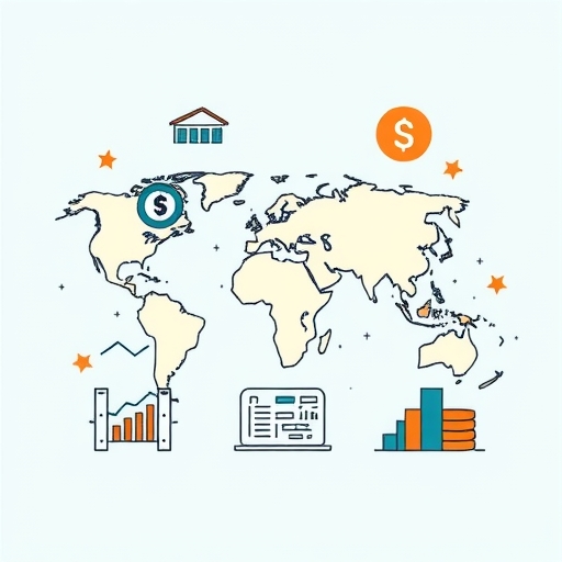 科技業與貿易政策影響的可視化圖示