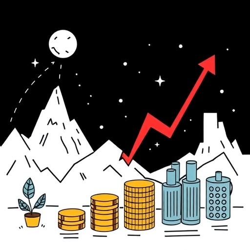 一張財務市場波動插圖