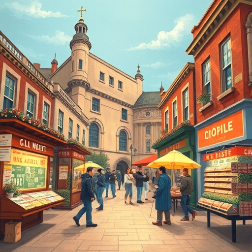 描繪全球股市波動的場景。