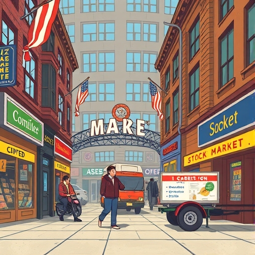 一位分析師正在研究股票走勢圖。