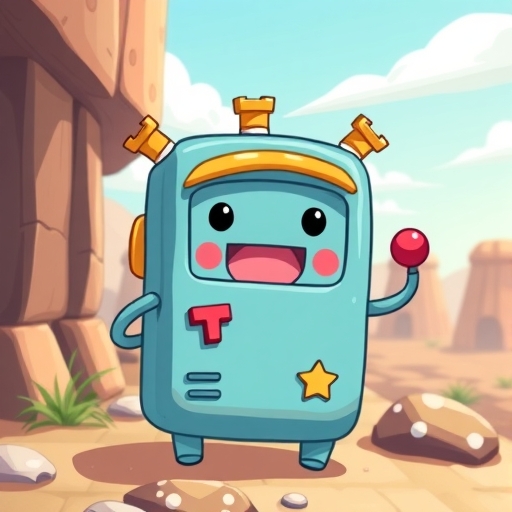 一個可愛的BMO角色正在進行冒險。