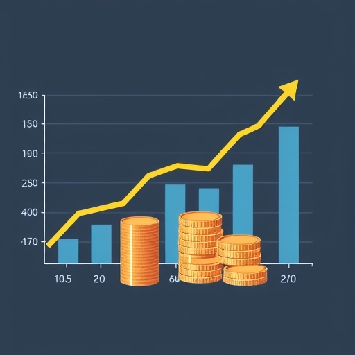 描繪加密貨幣市場動態的金融圖表