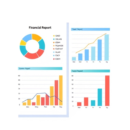 顯示資產與負債的財務報表。