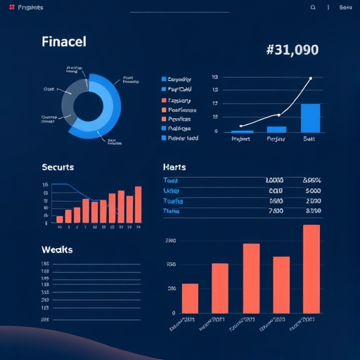一份展示圖表數據的財務報告。