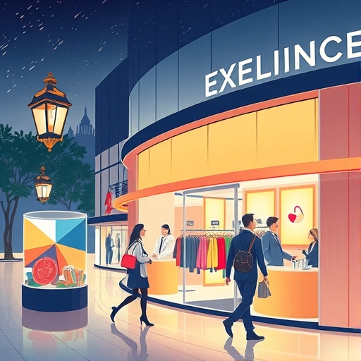 一位顧客正在選購高價商品，展現奢華購物體驗。