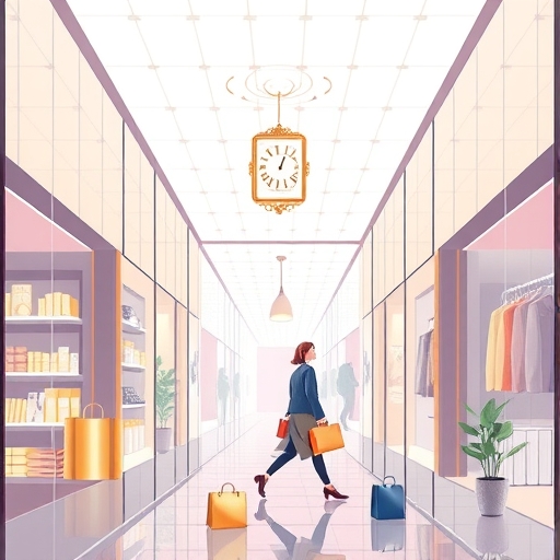 一位顧客正在選購高價商品，展現奢華購物體驗。