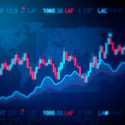 一張呈現股票價格波動和成交量數據的圖形