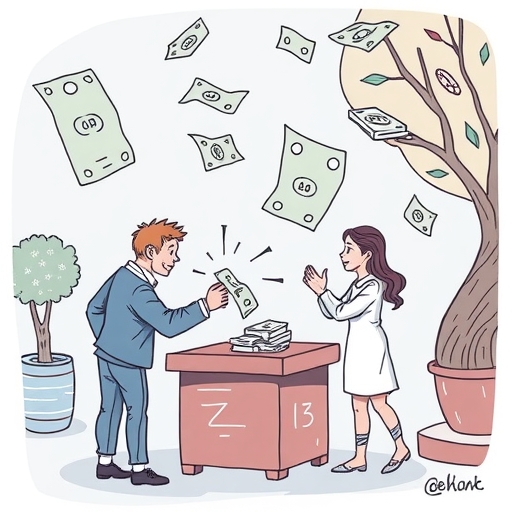 銀行櫃檯前進行貨幣兌換