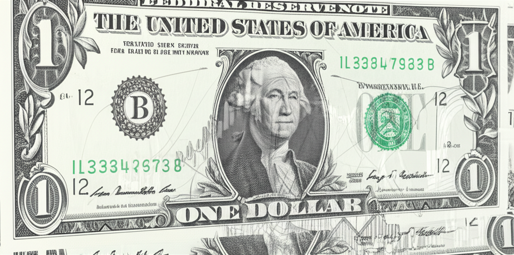 美元影響全球經濟與個人財務的插圖，顯示美元鈔票與貿易路線及股市圖表