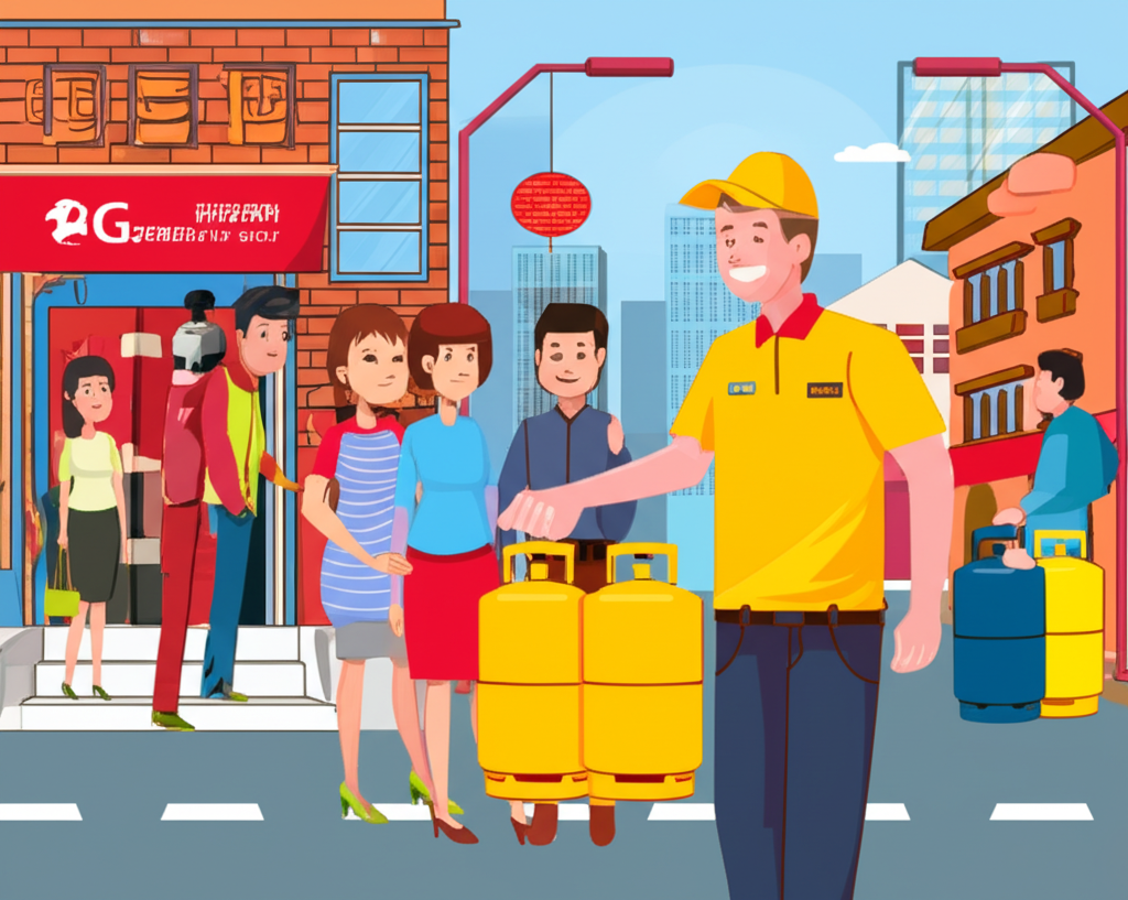 伊拉克瓦斯行友好團隊將液化石油氣桶安全送達台灣家庭，展現活力城市的能源服務