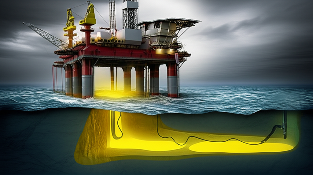 北海風暴海域中大型石油平台發現深海金色油藏，象徵挪威經濟歷史轉折點與深海探勘挑戰