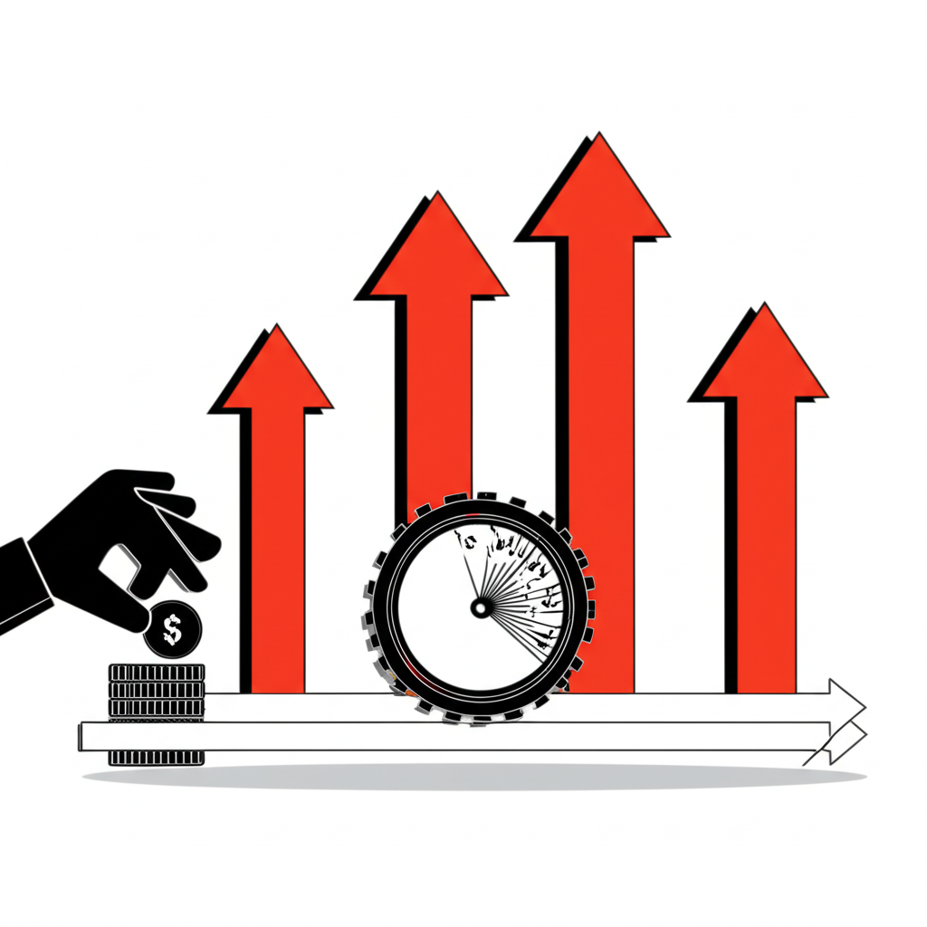 融資槓桿概念圖:小額資金放大投資規模與風險