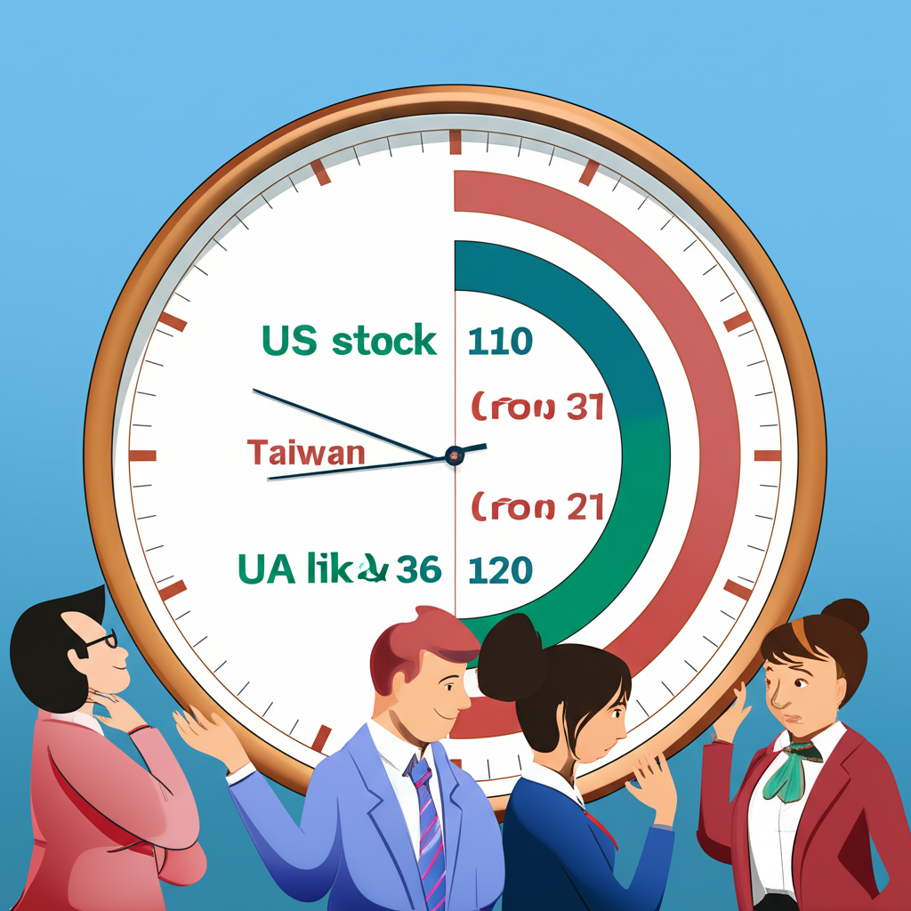 台灣與香港投資人觀看世界時鐘顯示美國股市交易時間與時區差異及日光節約時間變化