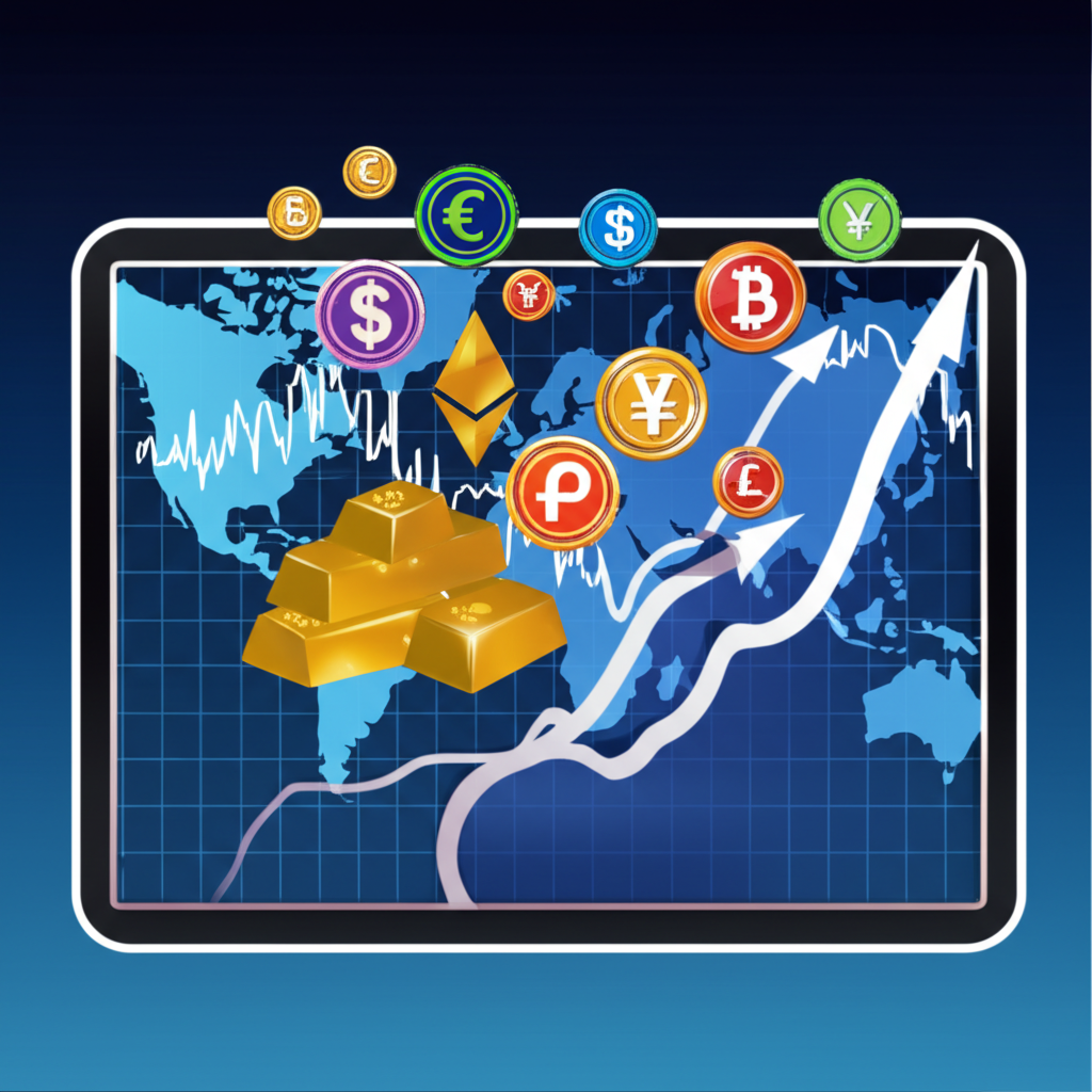 多種金融資產流入交易平台示意圖