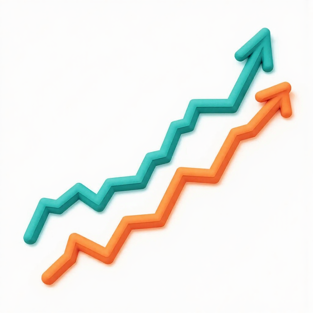 日內交易的股票市場圖表,象徵快速價格波動的像素藝術風格