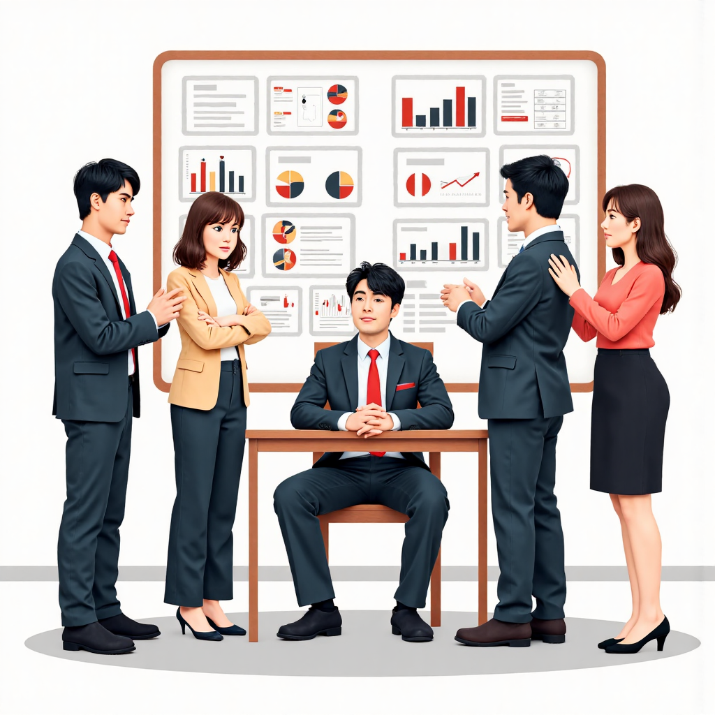 金融顧問引導多元台灣投資人穿越經濟指標迷宮的像素藝術插圖,強調清晰決策與親切氛圍